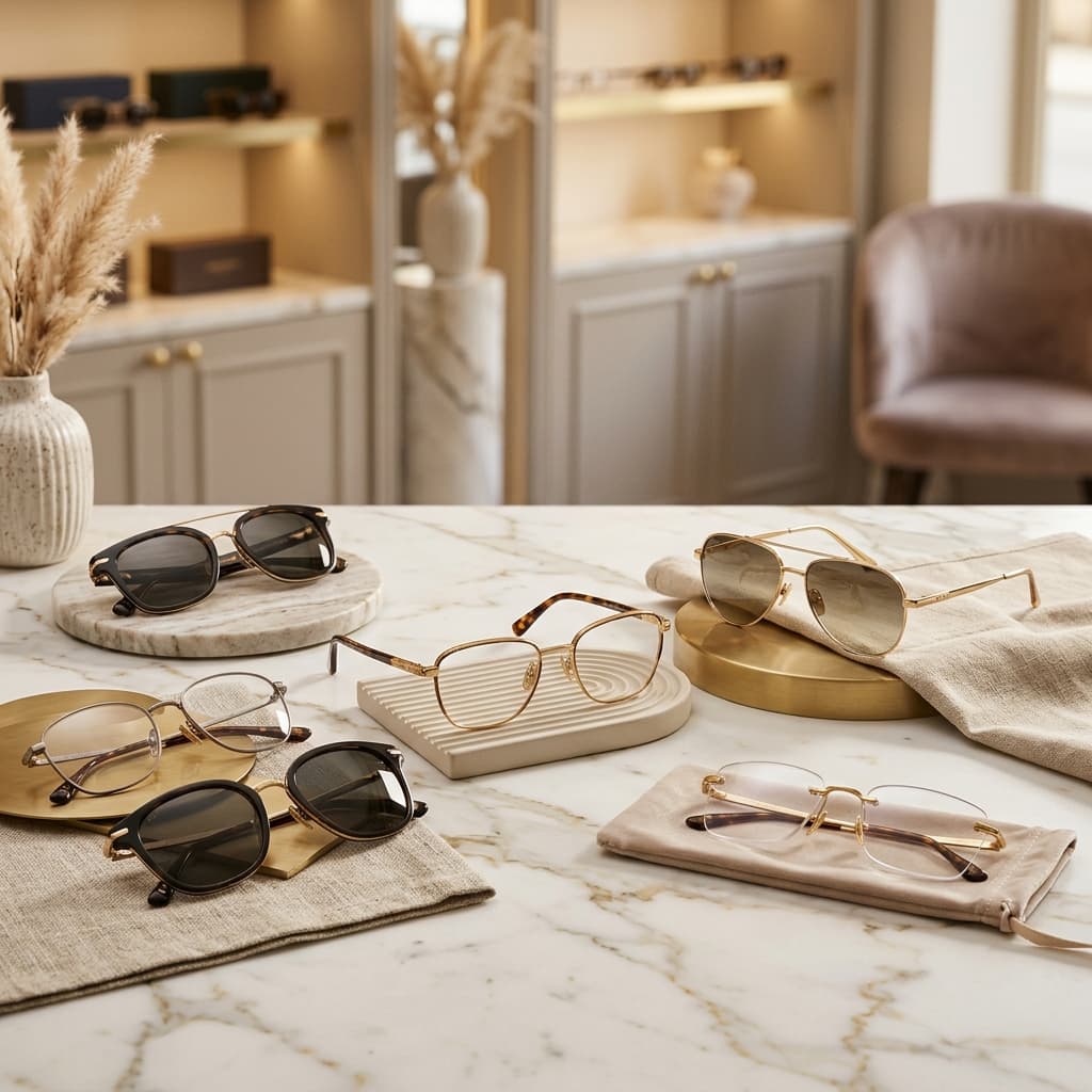 Collection NOVARA — montures optiques et solaires premium